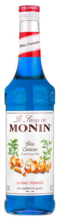 MONIN CURACAO BLUE SYRUP 70CL