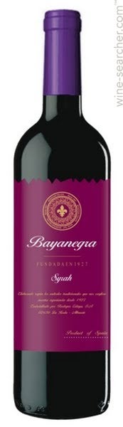 BAYANEGRA RED WINE SYRAH 75CL