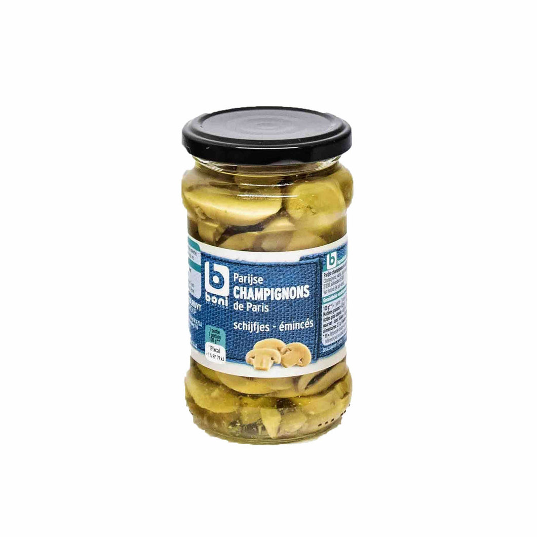BONI SLICED PARIS MUSHROOMS JAR 280GR