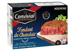 CONVIVIAL BEEF CHAROLAIS RIBEYE STEAK FRZ 280G