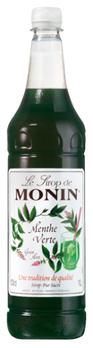 MONIN GREEN MINT SYRUP 1L