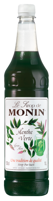 MONIN GREEN MINT SYRUP 1L