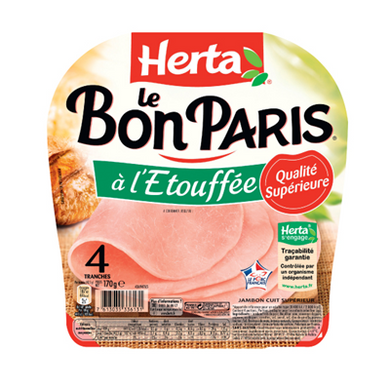 HERTA 4 SLICES HAM BON SALTED
