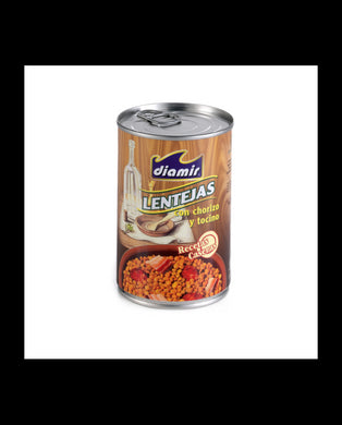 DIAMIR LENTILS WITH CHORIZO 425G