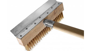 OVEN BRUSH WITH SCRAPER